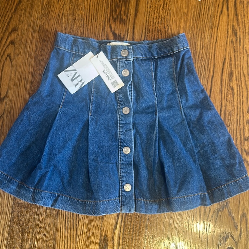Zara girls denim skirt